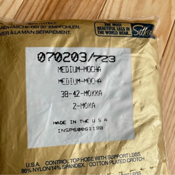 Silkies Nylon Control Top Medium 3 pkgs Taupe,‎ Mocha Made in USA Neutral Ballet - Picture 5 of 11